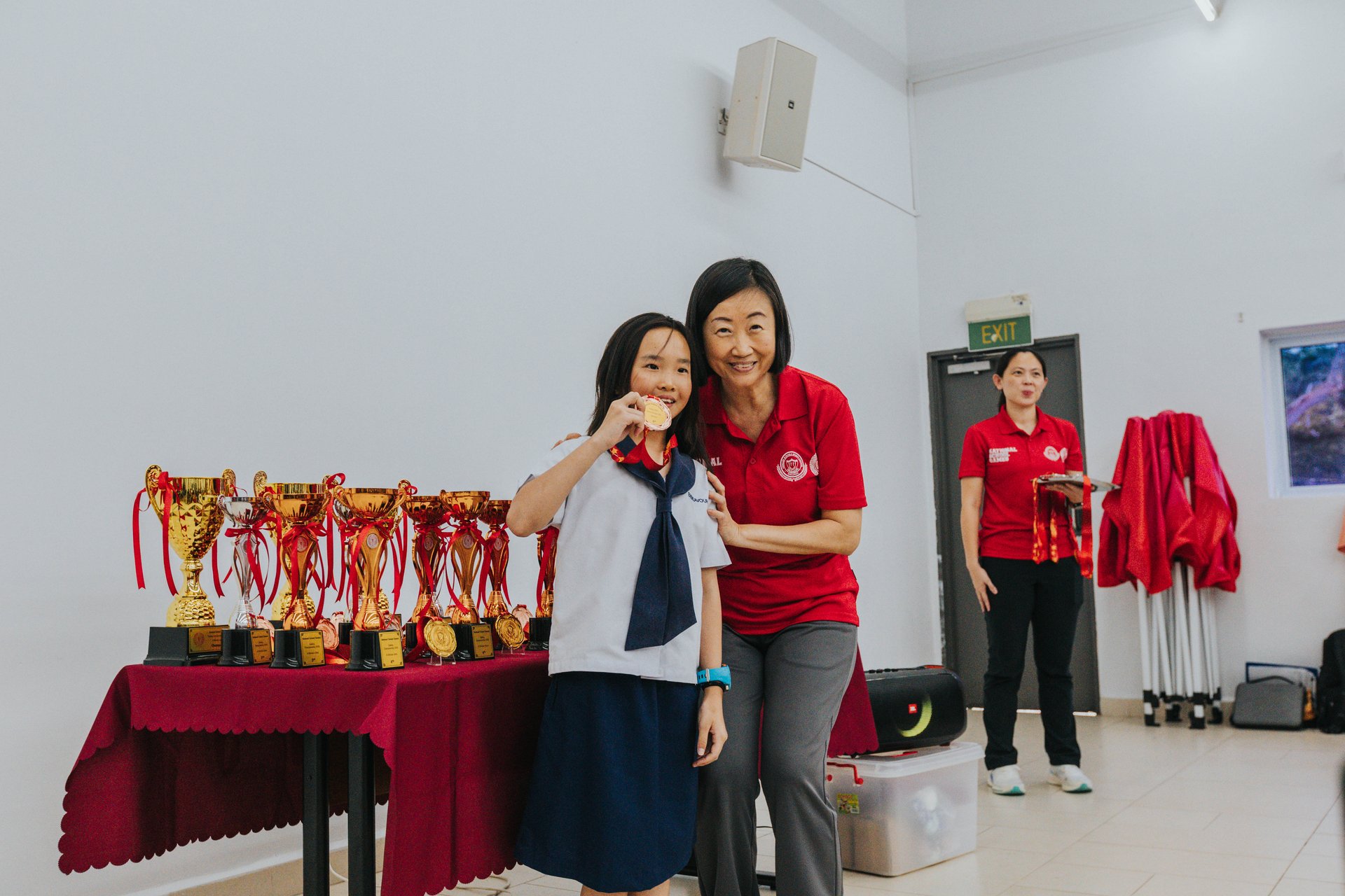 Jaye receiving award