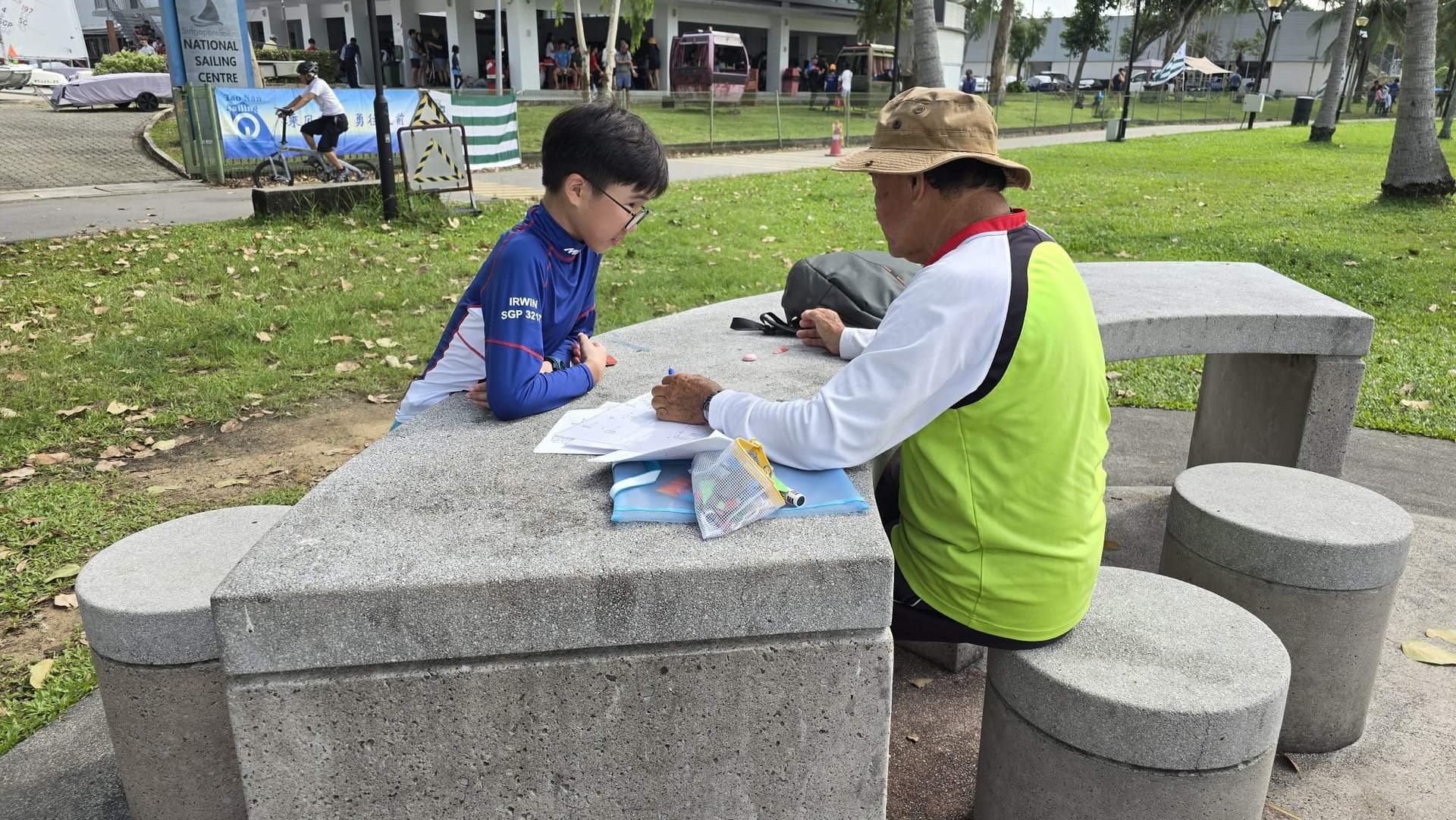Coach Low giving briefing